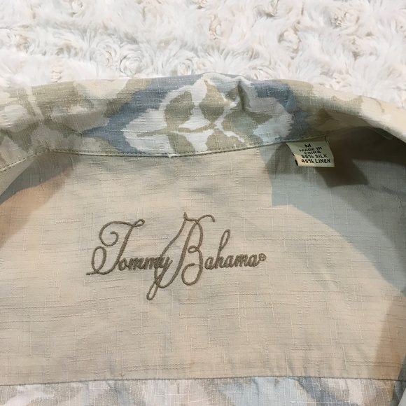Tommy Bahama Men’s Hawaiian Button Down Shirt M - Picture 8 of 8